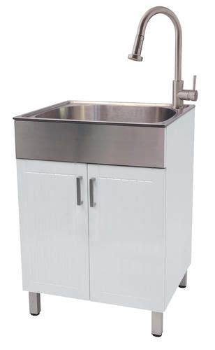 tuscany stainless steel utility sink cabinet kit reviews|kitchen sink utility.